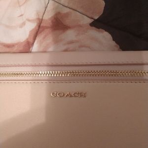 Coach cream wristlet brand new!